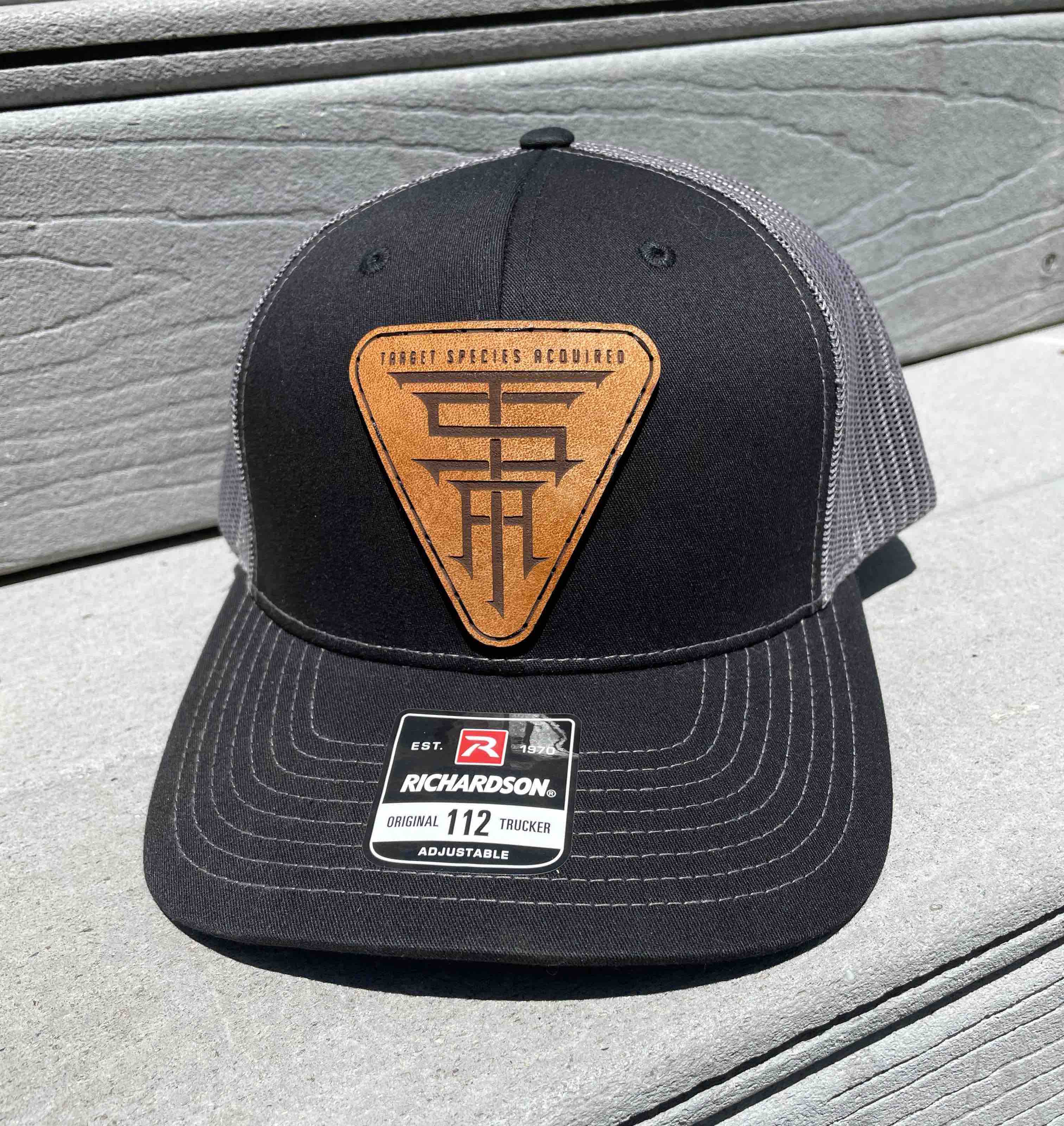 Image of TSA Trucker Hat (Black on Grey color way)