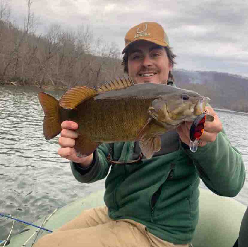 Image of Ethan S with a monster 4 lbs bass caught using a TSA Firecraw Flatside lure