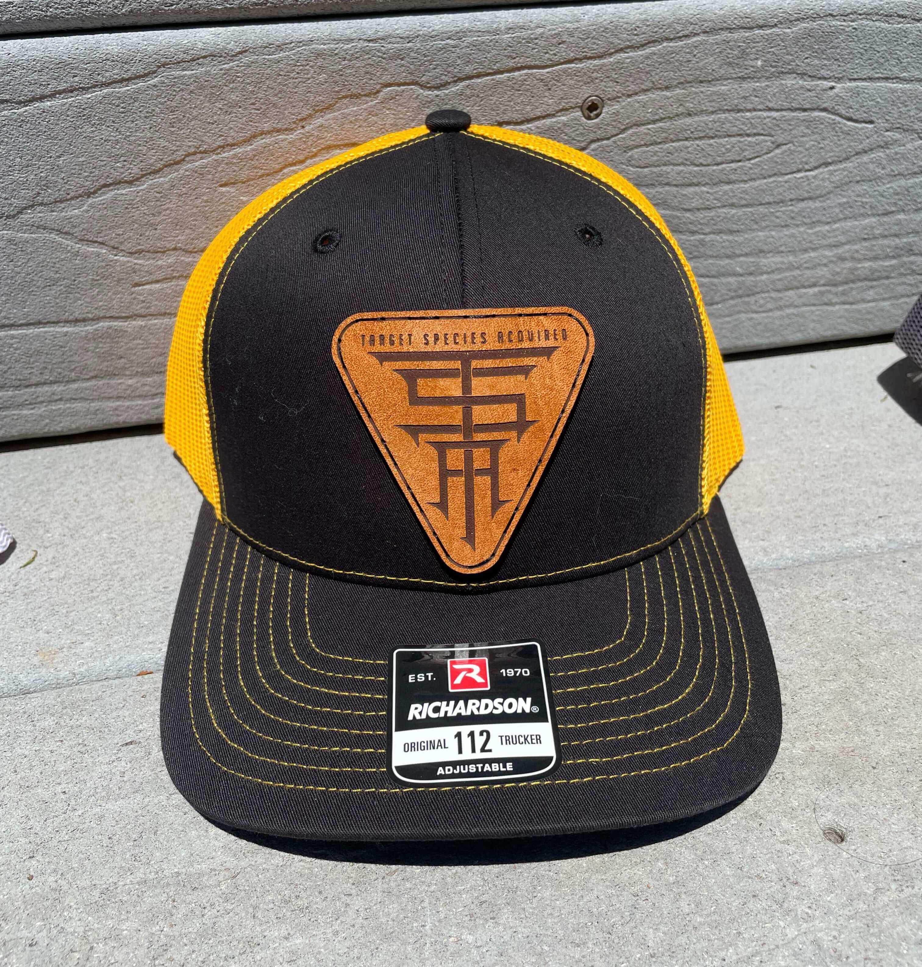 Image of TSA Trucker Hat (Black on Yellow color way)